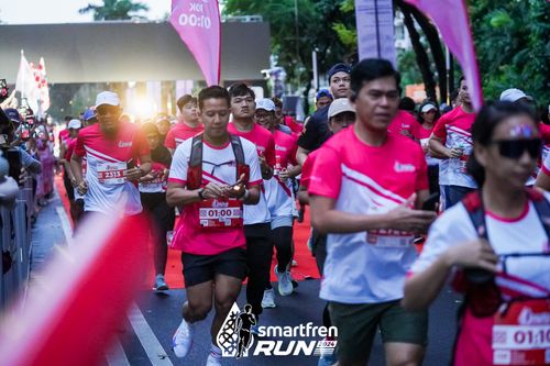 Race photo from Smartfren Run 2024