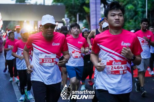 Race photo from Smartfren Run 2024