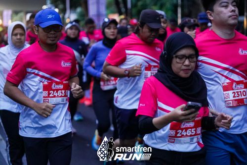 Race photo from Smartfren Run 2024