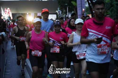 Race photo from Smartfren Run 2024