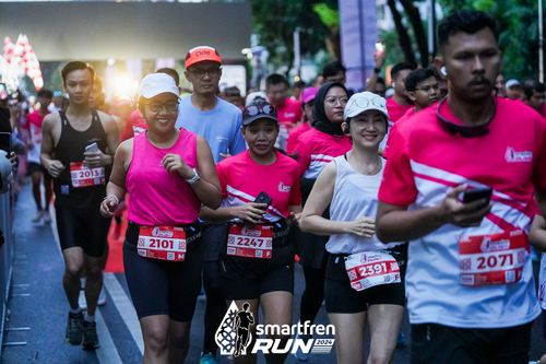 Race photo from Smartfren Run 2024