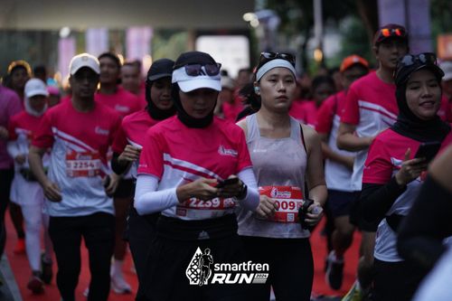 Race photo from Smartfren Run 2024
