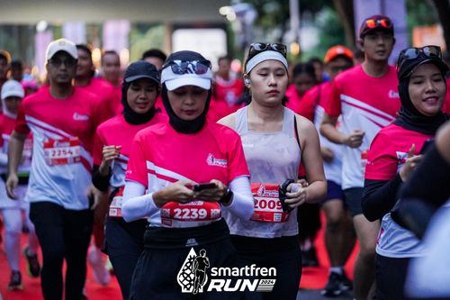 Race photo from Smartfren Run 2024