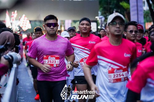 Race photo from Smartfren Run 2024