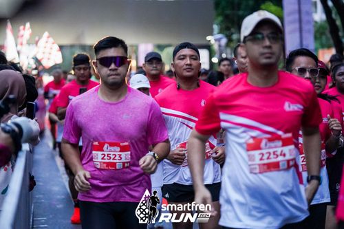 Race photo from Smartfren Run 2024