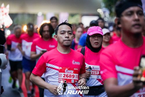 Race photo from Smartfren Run 2024