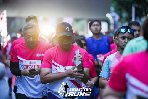 Race photo from Smartfren Run 2024