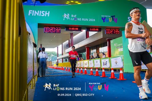 Race photo from BAF LIONS RUN 2024