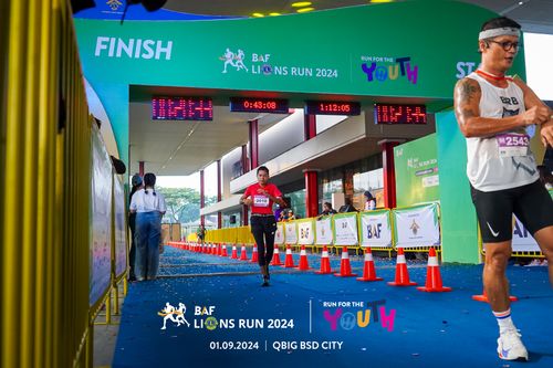 Race photo from BAF LIONS RUN 2024