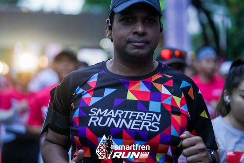 Race photo from Smartfren Run 2024