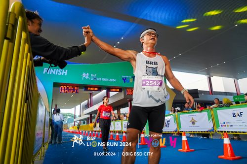 Race photo from BAF LIONS RUN 2024