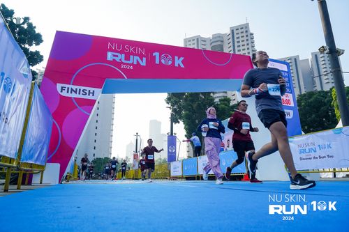 Race photo from Nu Skin Run 10K
