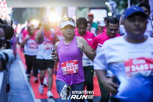 Race photo from Smartfren Run 2024