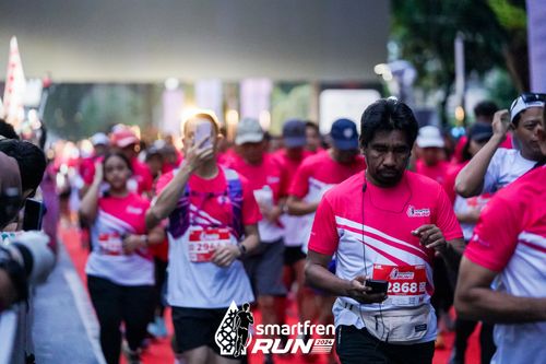 Race photo from Smartfren Run 2024
