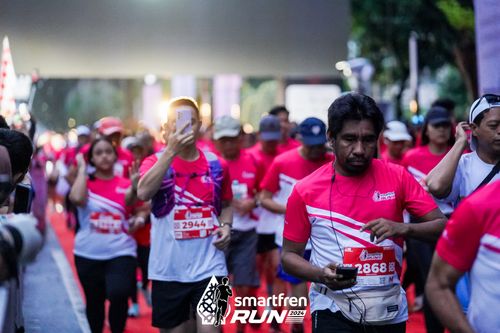 Race photo from Smartfren Run 2024