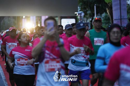 Race photo from Smartfren Run 2024
