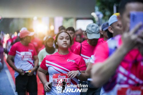 Race photo from Smartfren Run 2024