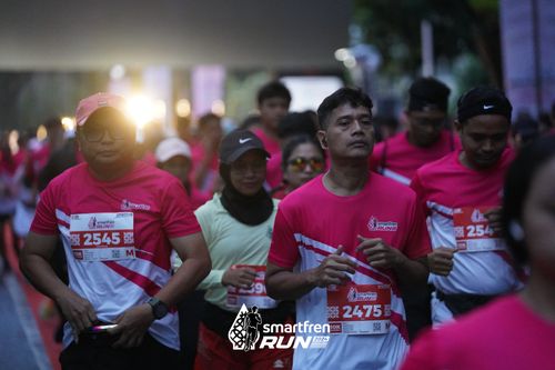 Race photo from Smartfren Run 2024