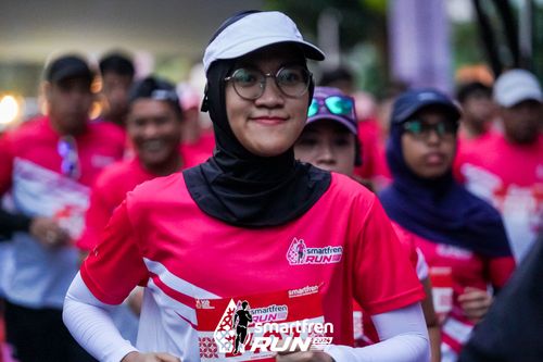 Race photo from Smartfren Run 2024