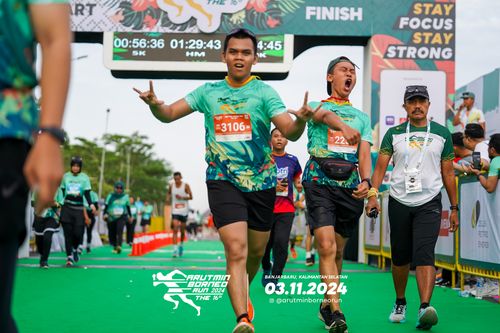 Race photo from Arutmin Borneo Run 2024