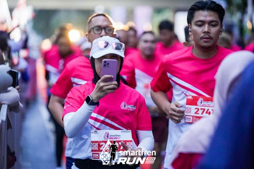 Race photo from Smartfren Run 2024