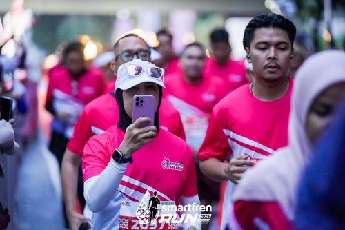 Race photo from Smartfren Run 2024