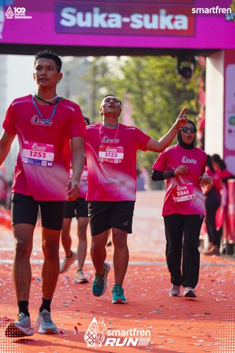 Race photo from Smartfren Run 2025 