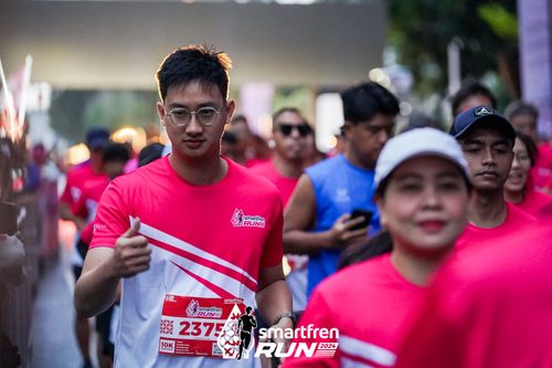 Race photo from Smartfren Run 2024