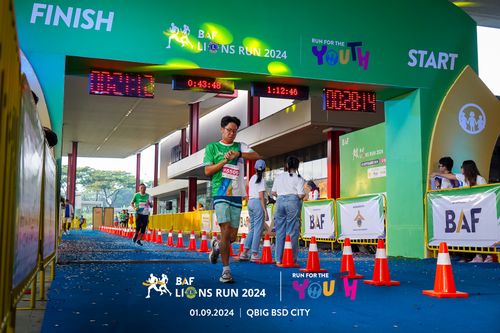 Race photo from BAF LIONS RUN 2024