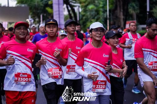 Race photo from Smartfren Run 2024