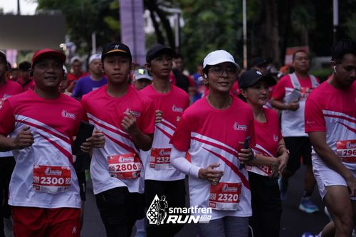 Race photo from Smartfren Run 2024