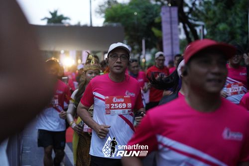 Race photo from Smartfren Run 2024
