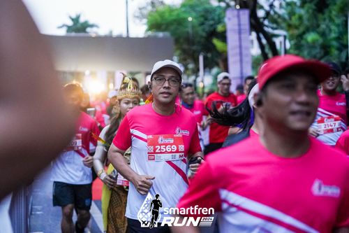 Race photo from Smartfren Run 2024