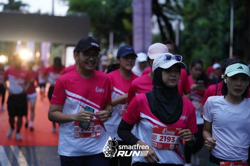 Race photo from Smartfren Run 2024