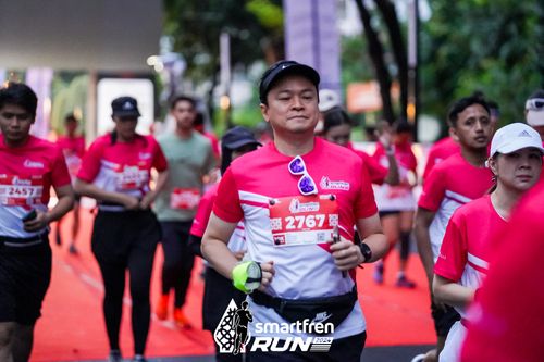 Race photo from Smartfren Run 2024