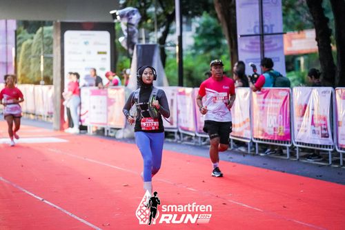 Race photo from Smartfren Run 2024
