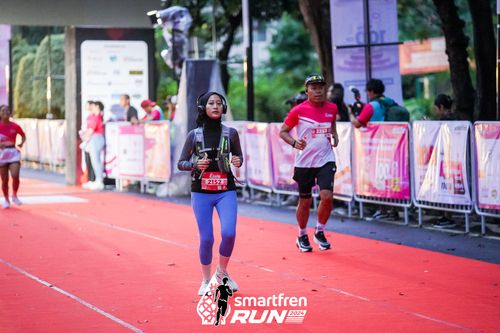 Race photo from Smartfren Run 2024