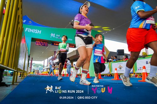 Race photo from BAF LIONS RUN 2024