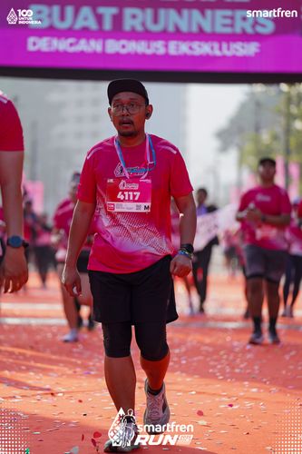 Race photo from Smartfren Run 2025 