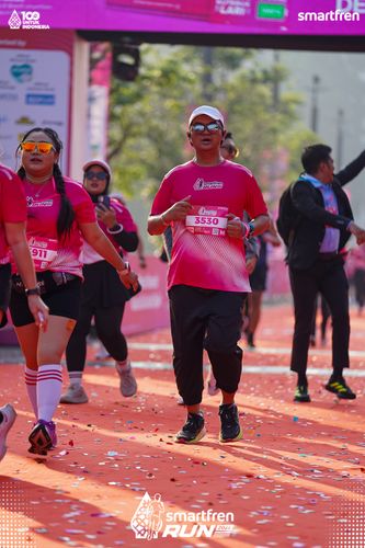 Race photo from Smartfren Run 2025 