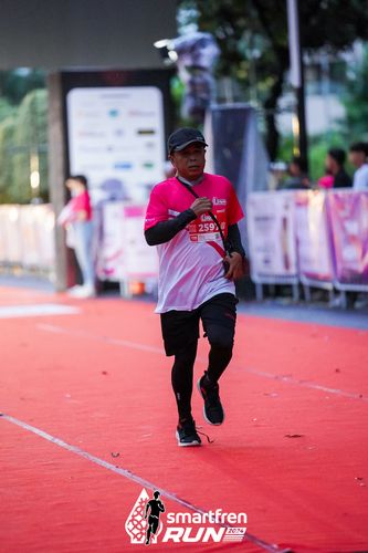 Race photo from Smartfren Run 2024