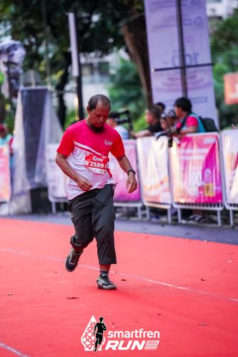 Race photo from Smartfren Run 2024