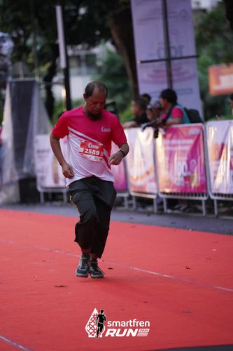 Race photo from Smartfren Run 2024