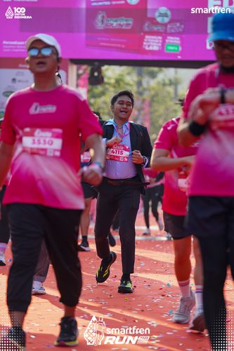 Race photo from Smartfren Run 2025 