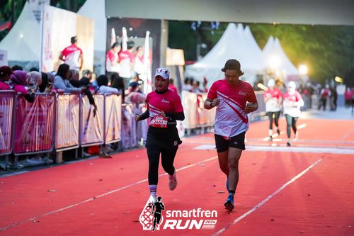 Race photo from Smartfren Run 2024