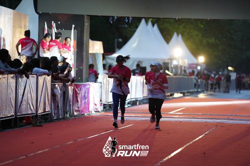 Race photo from Smartfren Run 2024