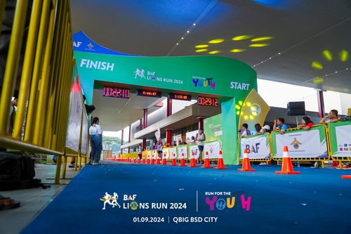 Race photo from BAF LIONS RUN 2024