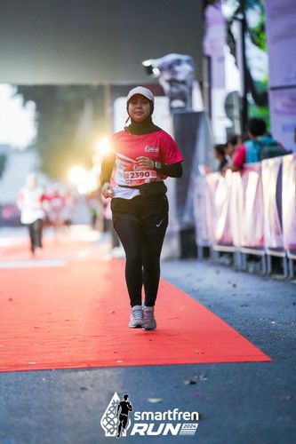 Race photo from Smartfren Run 2024