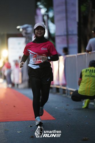 Race photo from Smartfren Run 2024
