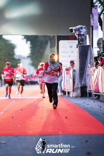 Race photo from Smartfren Run 2024